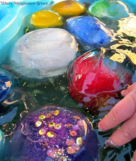 Summer Fun For Kids Glittery Frozen Water Balloons Where Imagination