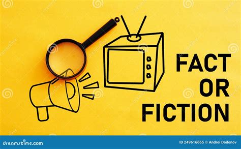 Fact Or Fiction Is Shown Using The Text Stock Image Image Of