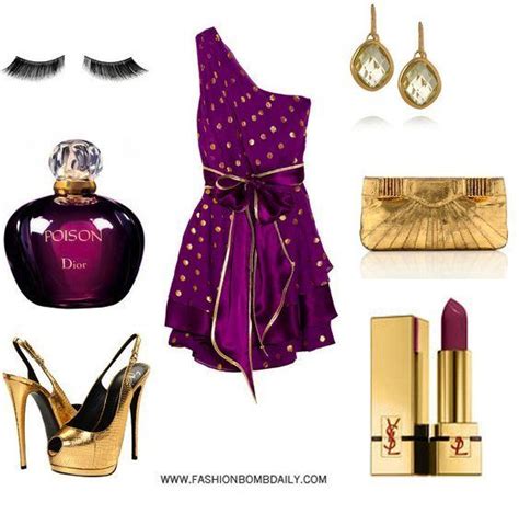 How To Accessorize A Purple Dress Fashion Birthday Fashion Womens