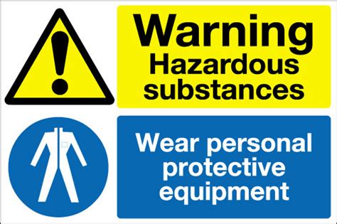 Warning Hazardous Substances Sign Signs 2 Safety