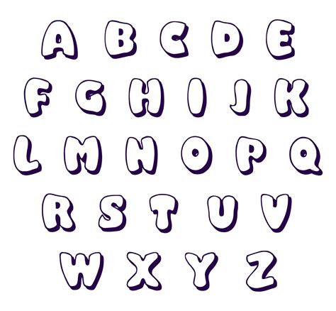 An easy way is by using these printable alphabet . 7 Best Images of Font Styles Alphabet Printable - 3D ...