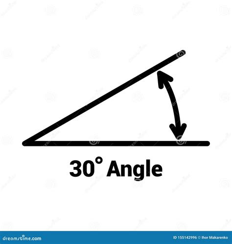 30 Degree Angle Stock Illustrations 70 30 Degree Angle Stock