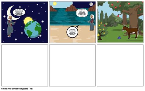 The Creation Story Storyboard By E088b8f1