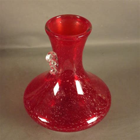 Vintage Red Glass Vase with Handle from Murano, 1950s for ... Red glass vases found in: