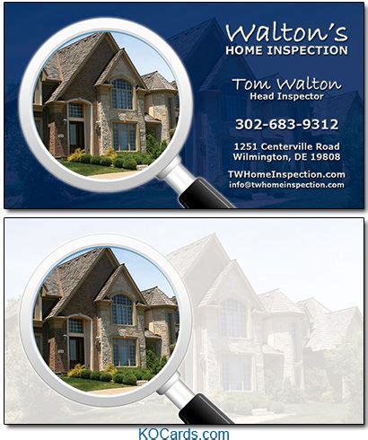 Maybe you would like to learn more about one of these? Home Inspector Business Cards: Custom Designed to YOUR Specs! | Home inspector, Home, Home ...