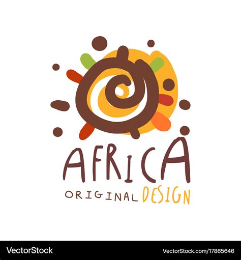 Original African Logo Design Template Royalty Free Vector