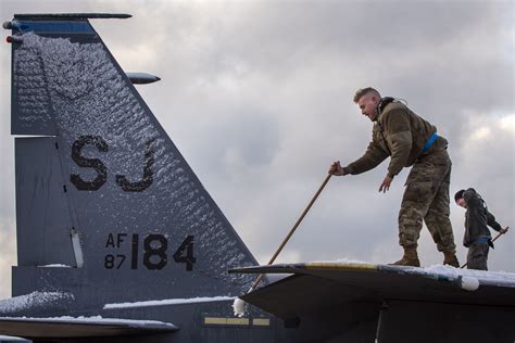 Sjafb Receives First Snow Of The Year Seymour Johnson Air Force Base