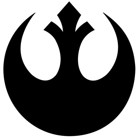 Rebel Alliance Logo Black Transparent Png Stickpng