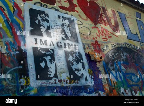 The John Lennon Wall In Prague Czech Republic Stock Photo Alamy