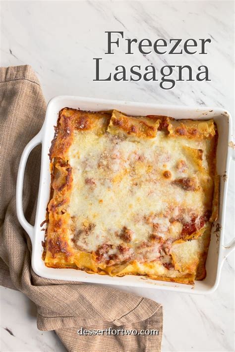 Freezer Lasagna In 8 Inch Pan Cook Once Eat Twice Freezer Lasagna