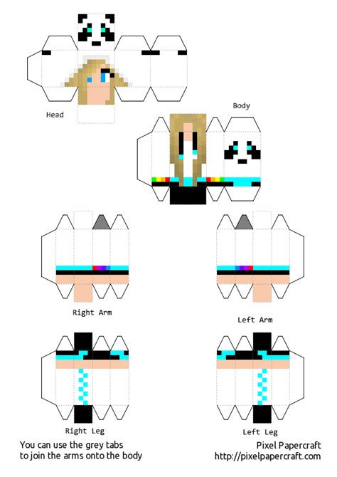 Make You Own Paper Minecraft People And In 3d Boneco De Minecraft