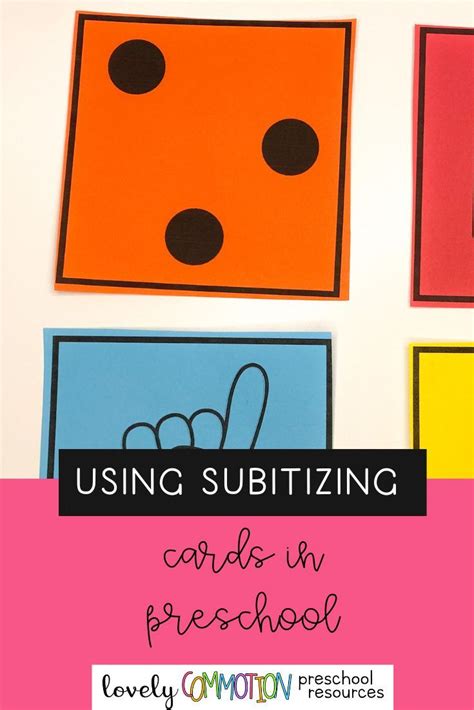 Using Subitizing Cards In Preschool Lovely Commotion Preschool