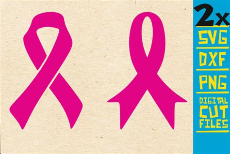 2x Pink Ribbon Breast Cancer Graphic By Svgyeahyouknowme · Creative