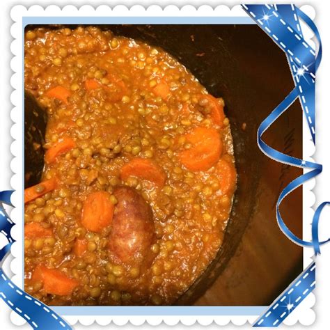 Lentilles à la franc comtoise au Cookeo