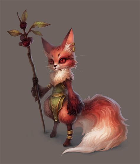 Cat Fox Hybrid Fantasy Creatures Fantasy Art Character Design