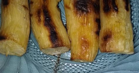 Ubi kayu ukuran sedang • tepung ketan • gula merah • santan • gula pasir (sesuai selera) • garam • pandan esence. Resep Ubi kayu panggang bluben oleh Muryati - Cookpad