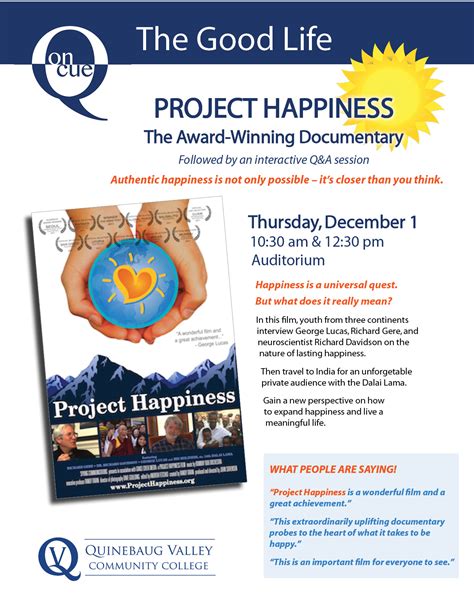 Project Happiness Ct State Quinebaug Valley