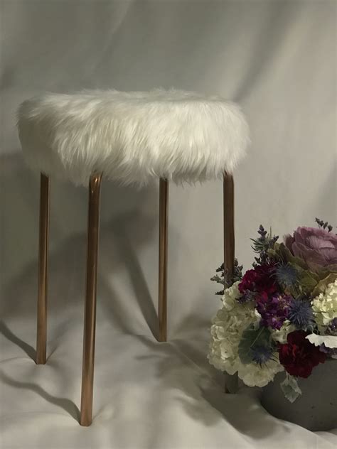 Check spelling or type a new query. Faux Fur Vanity - White Fur Rose Gold Stool in 2021 | Gold ...