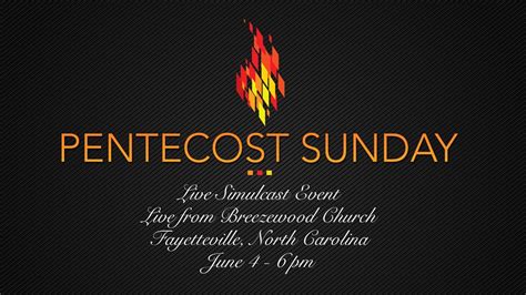 Pentecost Sunday Church Of God Of Prophecy Eastern Canada
