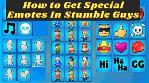 How To Get Special Emotes In Stumble Guys For Free
