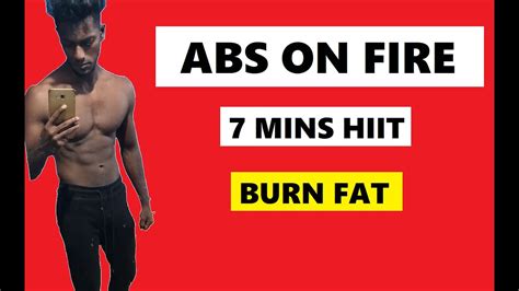 Abs On Fire 7 Mins Hiit Intense Home Workout No Weights Needed