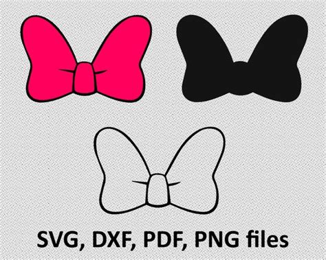 Minnie Bow Svg Free Png Free Svg Files Silhouette And Cricut