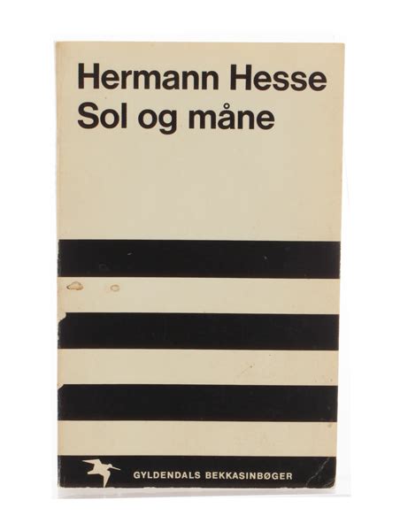Hermann Hesse SOL OG MÅNE Kirkegaards Antikvariat
