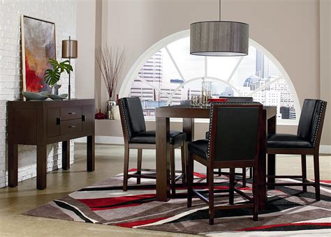 square parsons style counter height dining table by standard furniture wolf and gardiner wolf