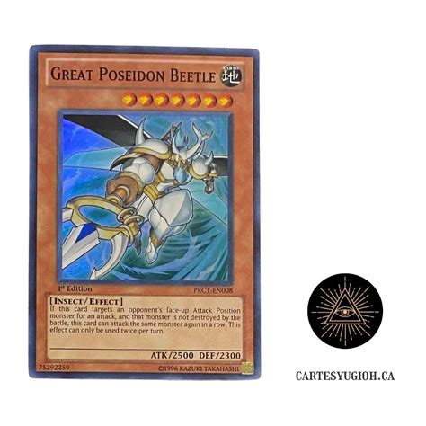 Great Poseidon Beetle Cartes Yu Gi Oh