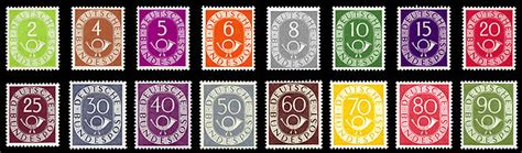 Eine preußische marke (drei silbergroschen, 1850); Wertvolle Briefmarken Deutsche Bundespost Wert