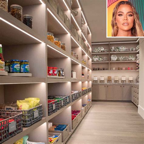 see khloé kardashian s super organized pantry after its 2022 makeover