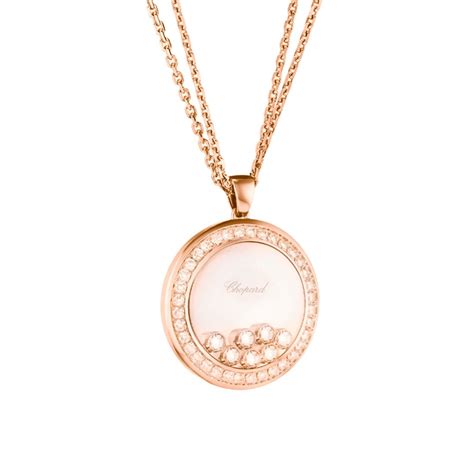 799569 5002 Buy Chopard Happy Curves Rose Gold Diamond Pendant