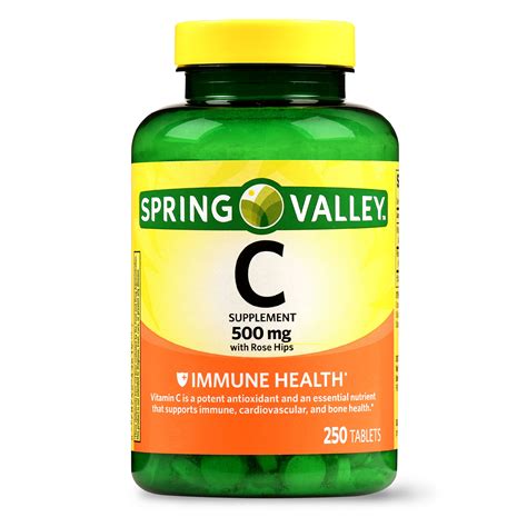 Spring Valley Vitamin C Tablets Mg Ct Walmart Com Walmart Com
