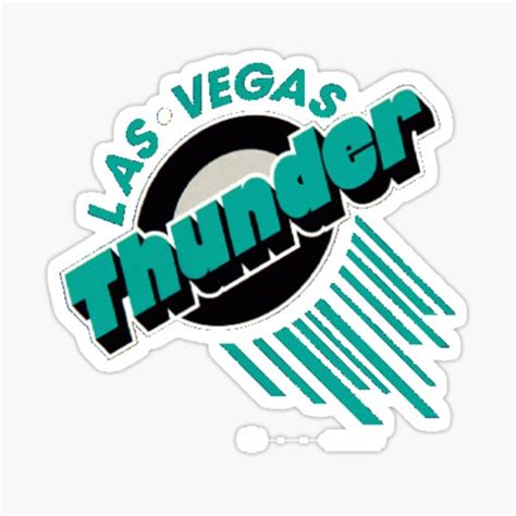 Las Vegas Thunder Sticker Sticker For Sale By Lanatania6 Redbubble