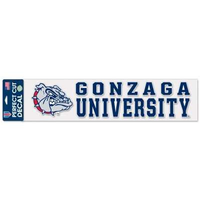 Including transparent png clip art, cartoon, icon, logo, silhouette, watercolors, outlines, etc. Gonzaga Bulldogs Perfect Cut Decal Strip - 4" x 17"