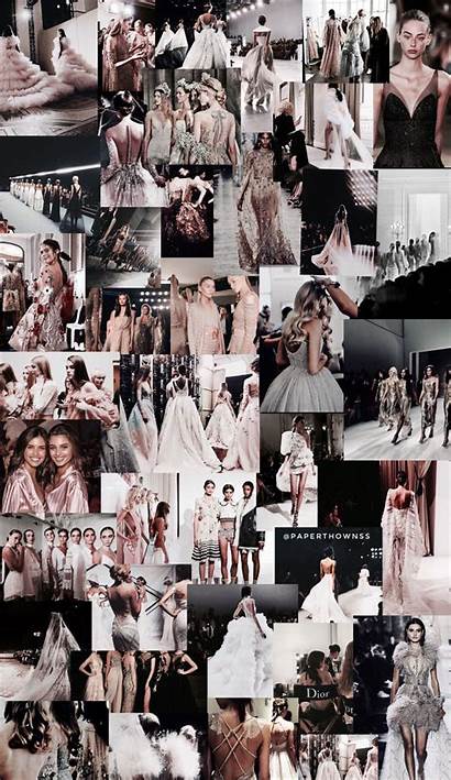 Collage Wallpapers Runway Vogue Backgrounds Aesthetic Collageart