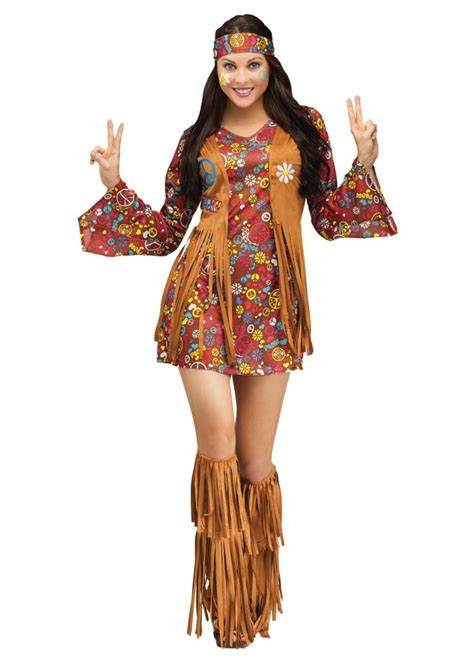 Peace And Love Hippie Women Hippie Costumes