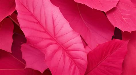 Premium Ai Image Beautiful Pink Leaves Desktop Wallpaper