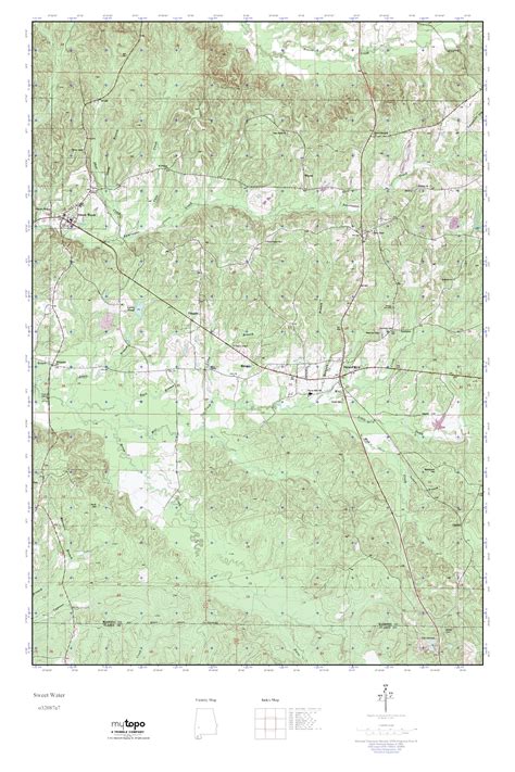 Mytopo Sweet Water Alabama Usgs Quad Topo Map