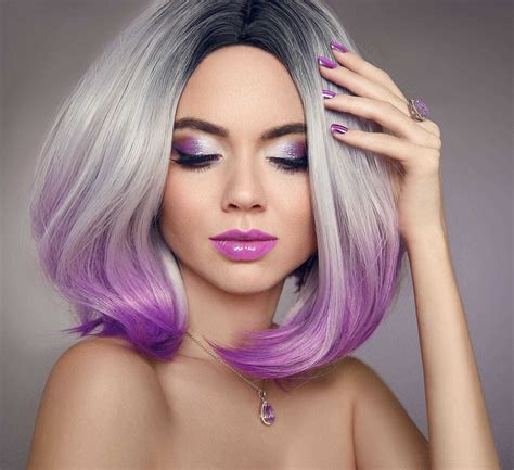 22 Ways To Style Purple Ombre Hair
