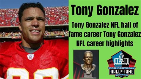 Tony Gonzalez Nfl Hall Of Fame Career Tony Gonzalez Nfl Career Highlights Youtube