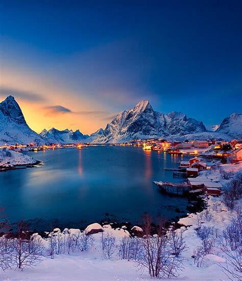 Last Light On The Reine Norway By Christian Bothner Colour My World