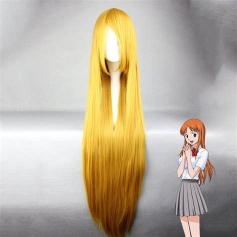 Anime Bleach Wig Inoue Orihime Cosplay Wig Halloween Carnival Party Wig