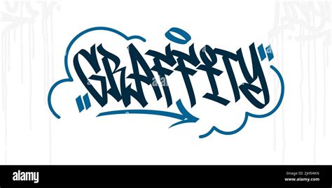Abstract Hip Hop Hand Written Urban Street Art Graffiti Style Word