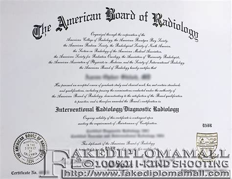 Abr Fake Diploma Where To Buy The American Board Of Radiology