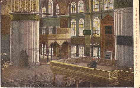 Vintage Postcard Constantinople Istanbul Blue Mosque Sultan Ahmed