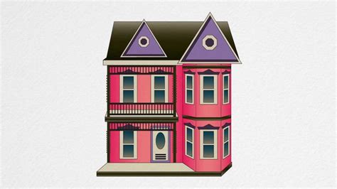 How To Draw A Dollhouse Step By Step Youtube