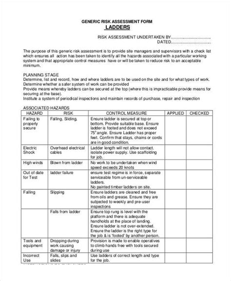 27 Sample Assessment Form Examples Free Example Sample Format Download