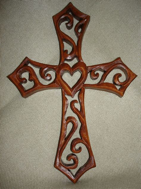 Wooden Cross Handmade Cross Wood Carving Cross Christmas Etsy Cross