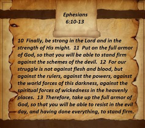 Ephesians 610 13 Scripture Verses